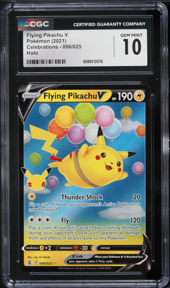 FLYING PIKACHU V 2021 25周年記念 2021 Pokemon Sword & Shield Celebrations Flying Full Art Pikachu V