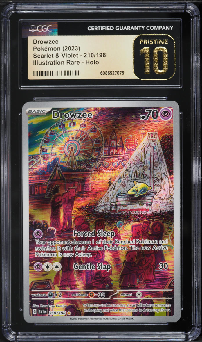 2023 Pokemon Scarlet & Violet IR Drowzee #210 CGC 10 PRISTINE on