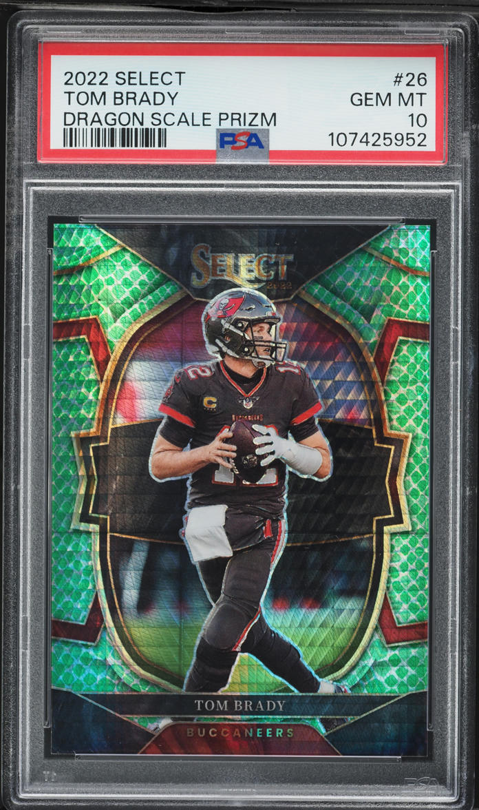 2022 Select Concourse Dragon Scale Prizm Tom Brady /89 #26 PSA 10 GEM MINT