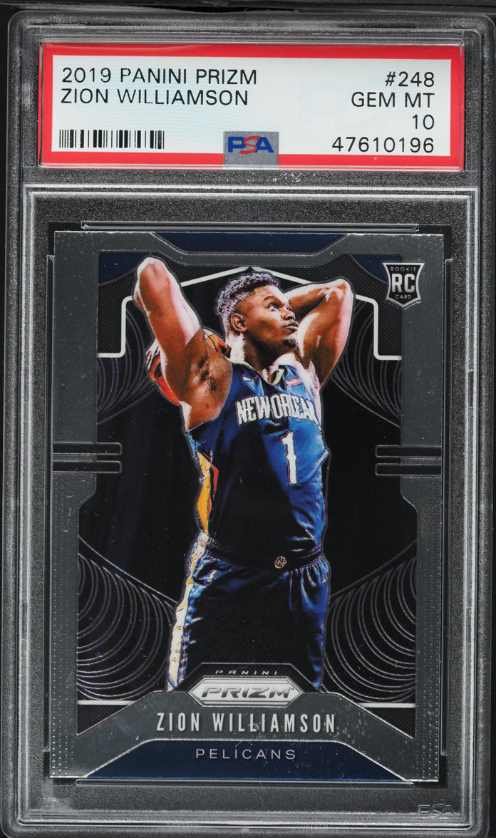 2019 Panini Prizm Zion Williamson ROOKIE #248 PSA 10 GEM MINT on