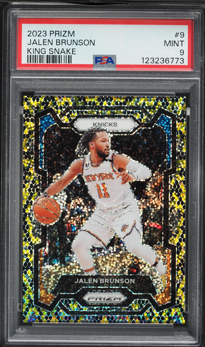 2023 Panini Prizm King Snake Jalen Brunson #9 PSA 9 MINT