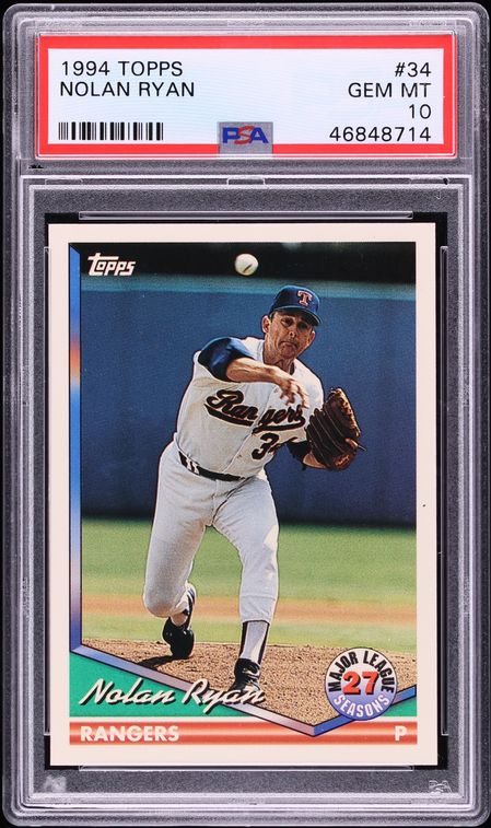 1994 Topps Nolan Ryan #34 PSA 10 GEM MINT