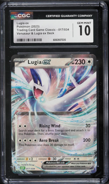 2023 Pokemon TCG Classic Collection Lugia ex #17 CGC 10 GEM MINT