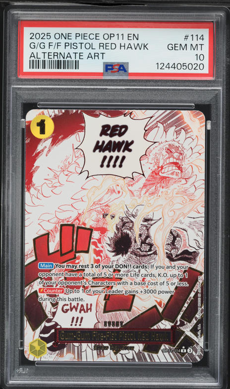 2025 One Piece Fist Of Divine Speed Alt Art Gum-Gum Fire-Fist