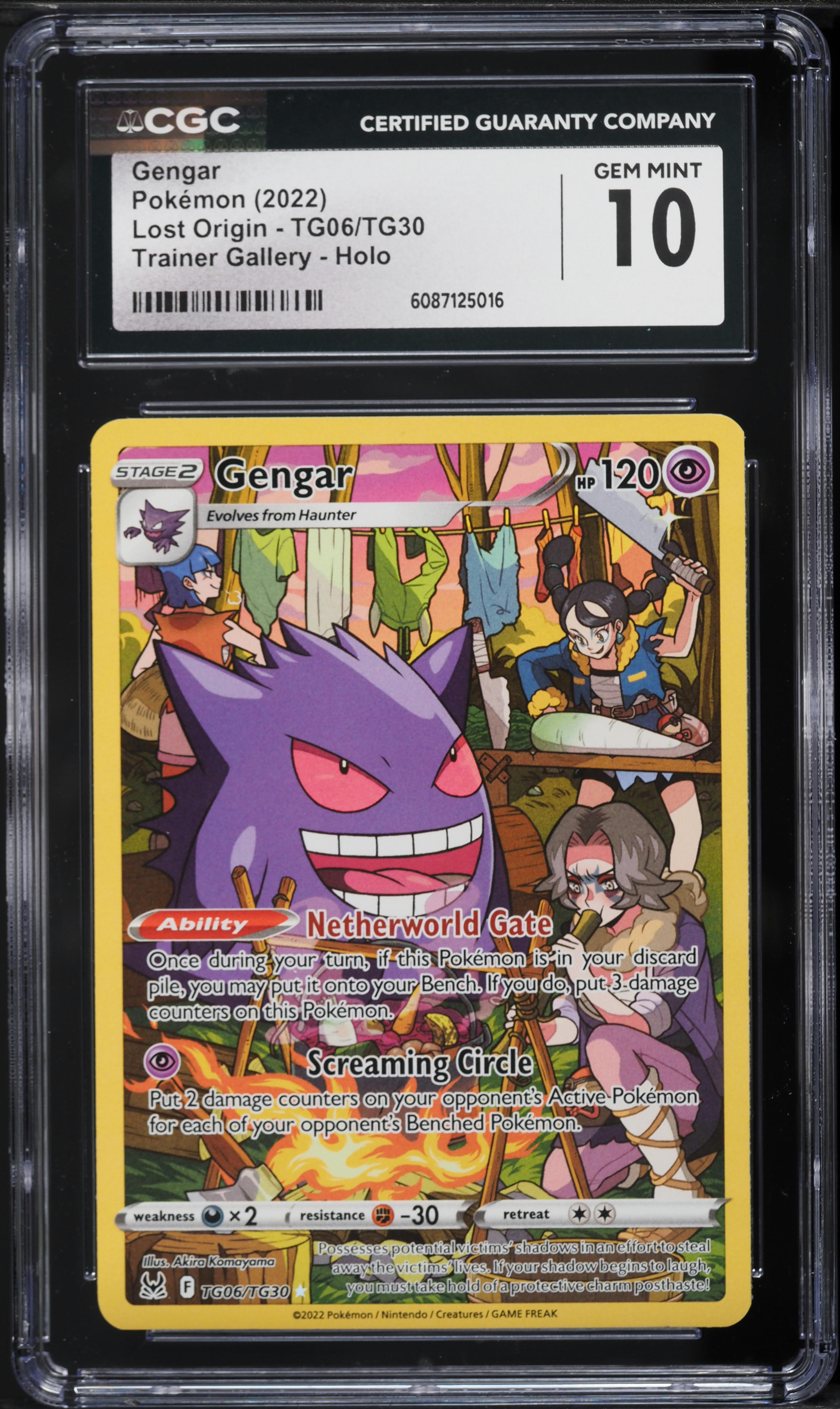 2022 Pokemon Sword & Shield Lost Origin CHR Gengar #TG06 CGC 10