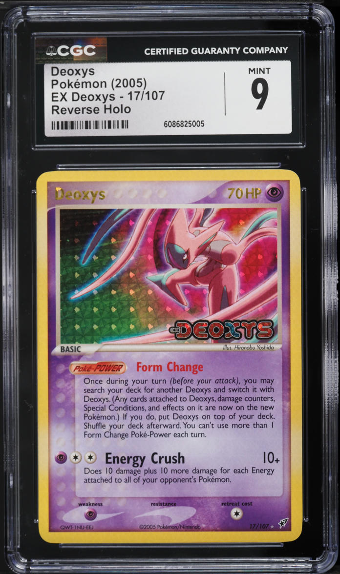2005 Pokemon EX Reverse Holo Deoxys #17 CGC 9 MINT