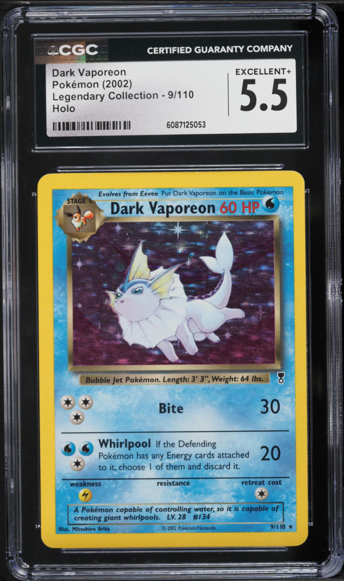 holographic vaporeon pokemon card 1995 Pokmon Holo First Edition 12/64 - Jungle Set Very Good Condition clear acrylic holder that perfectly accentuates the stunning visual design and character artwork Vaporeon Fan-made Holographic Pokmon TCG