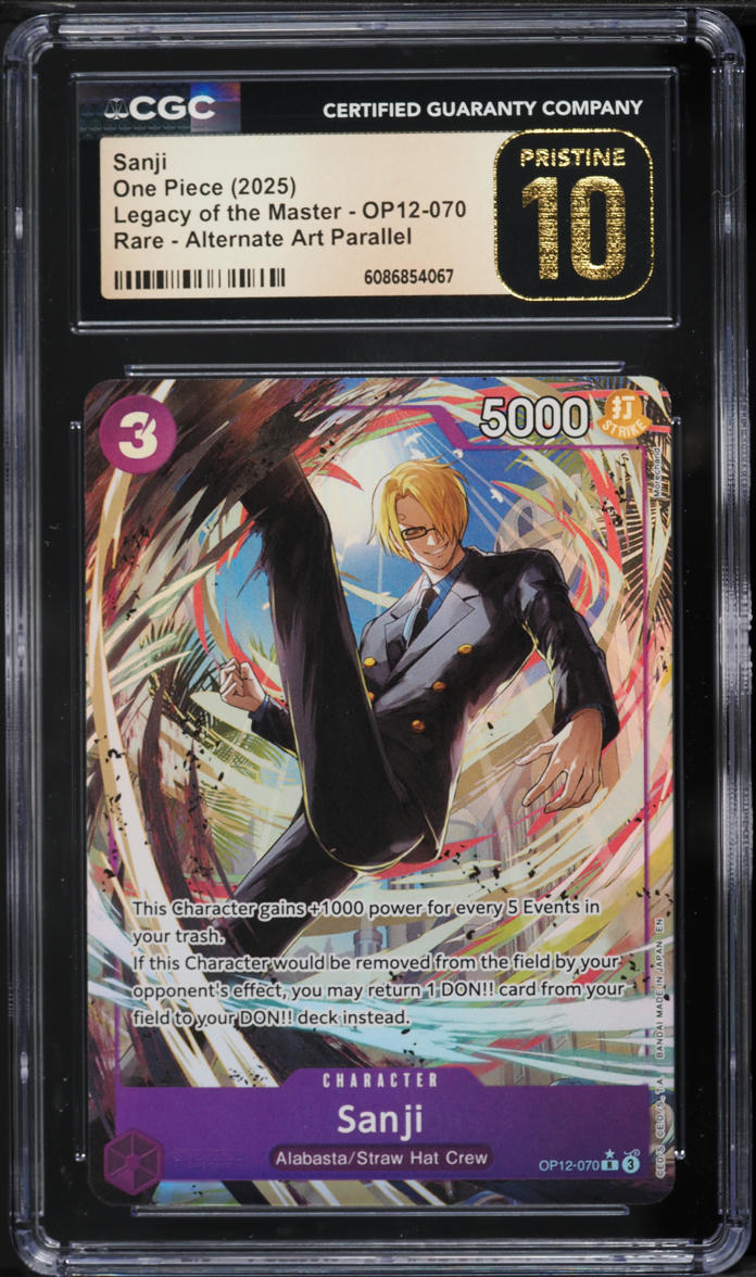 2025 One Piece Legacy Of The Master Alt Art Parallel Sanji #OP12