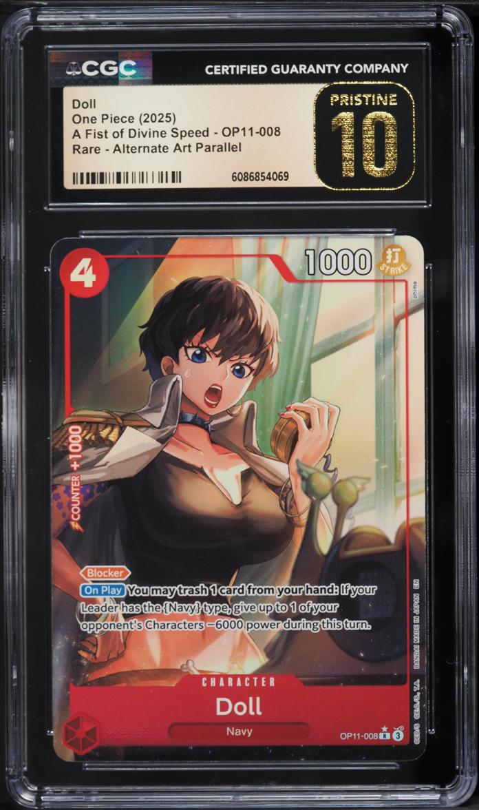 2025 One Piece A Fist Of Divine Speed Alt Art Parallel Doll #OP11