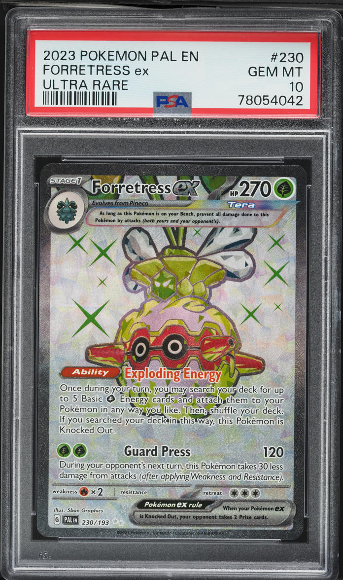 2023 Pokemon Scarlet & Violet Paldea Evolved Full Art Forretress ex #230 PSA 10 GEM MINT on Fanatics Collect 2023 Pokemon Scarlet & Violet Paldea Evolved Full Art Forretress ex #230 PSA 10 GEM MINT on Fanatics Collect