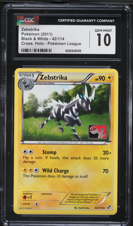 pokemon zebstrika card Pokemon Noble Victories Rare Card