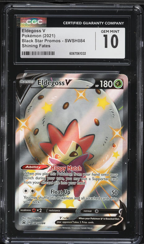 2021 Pokemon SWSH Shining Fates Black Star Promos Eldegoss V #SWSH084 CGC 10 GEM MINT