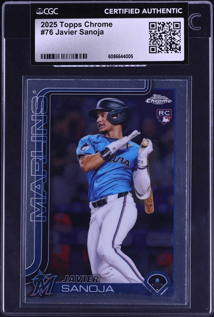 2025 Topps Chrome Javier Sanoja ROOKIE #76 CGC AUTH