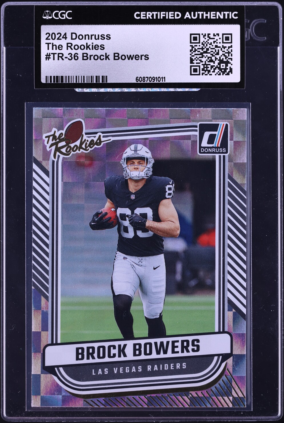2024 Donruss The Rookies Brock Bowers ROOKIE #TR-36 CGC AUTH