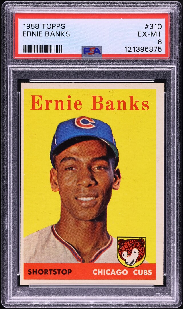 1958 Topps Ernie Banks #310 PSA 6 EXMT