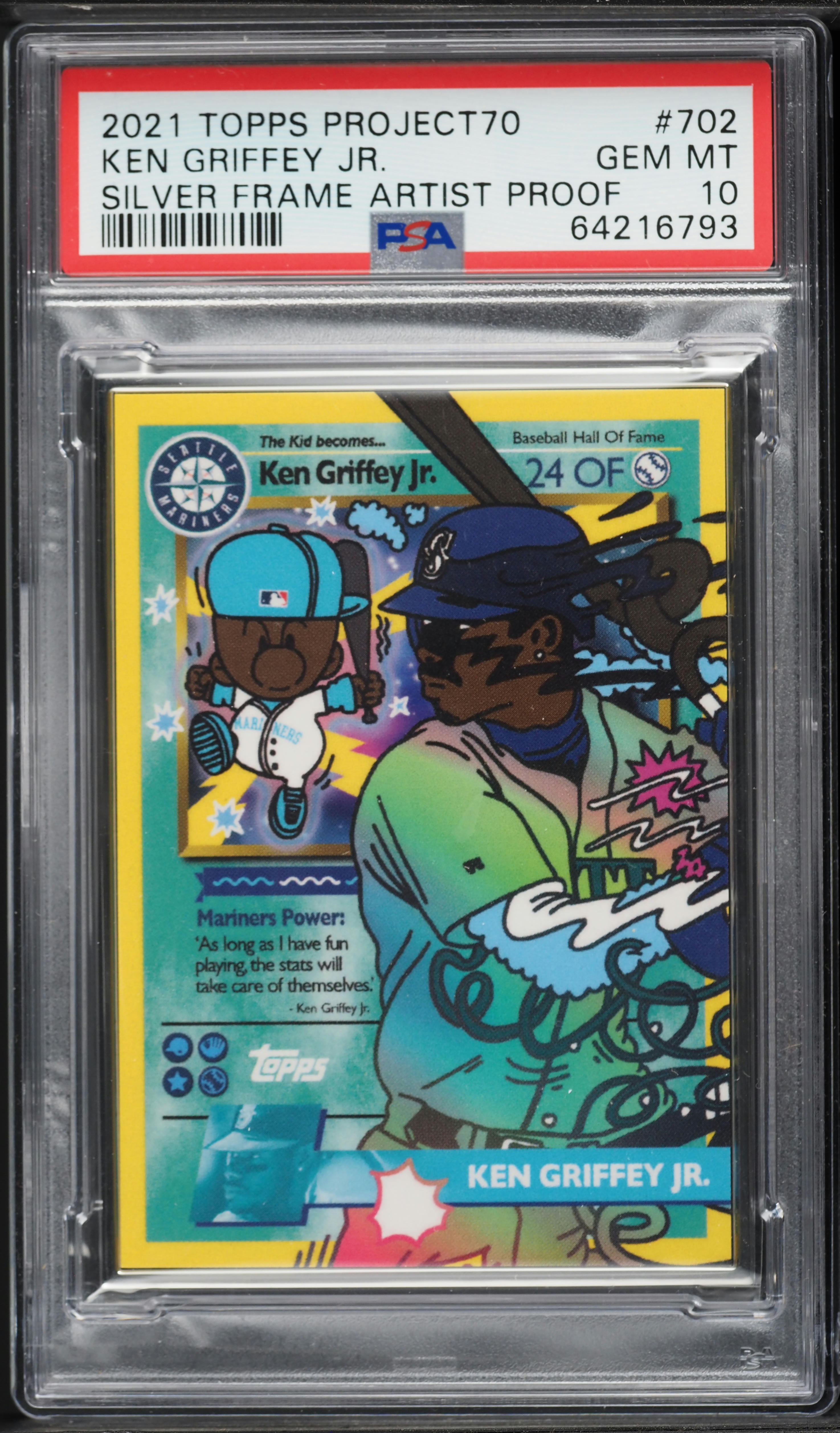 2021 Topps Project70 Silver Frame Artist Proof Ken Griffey Jr. /51