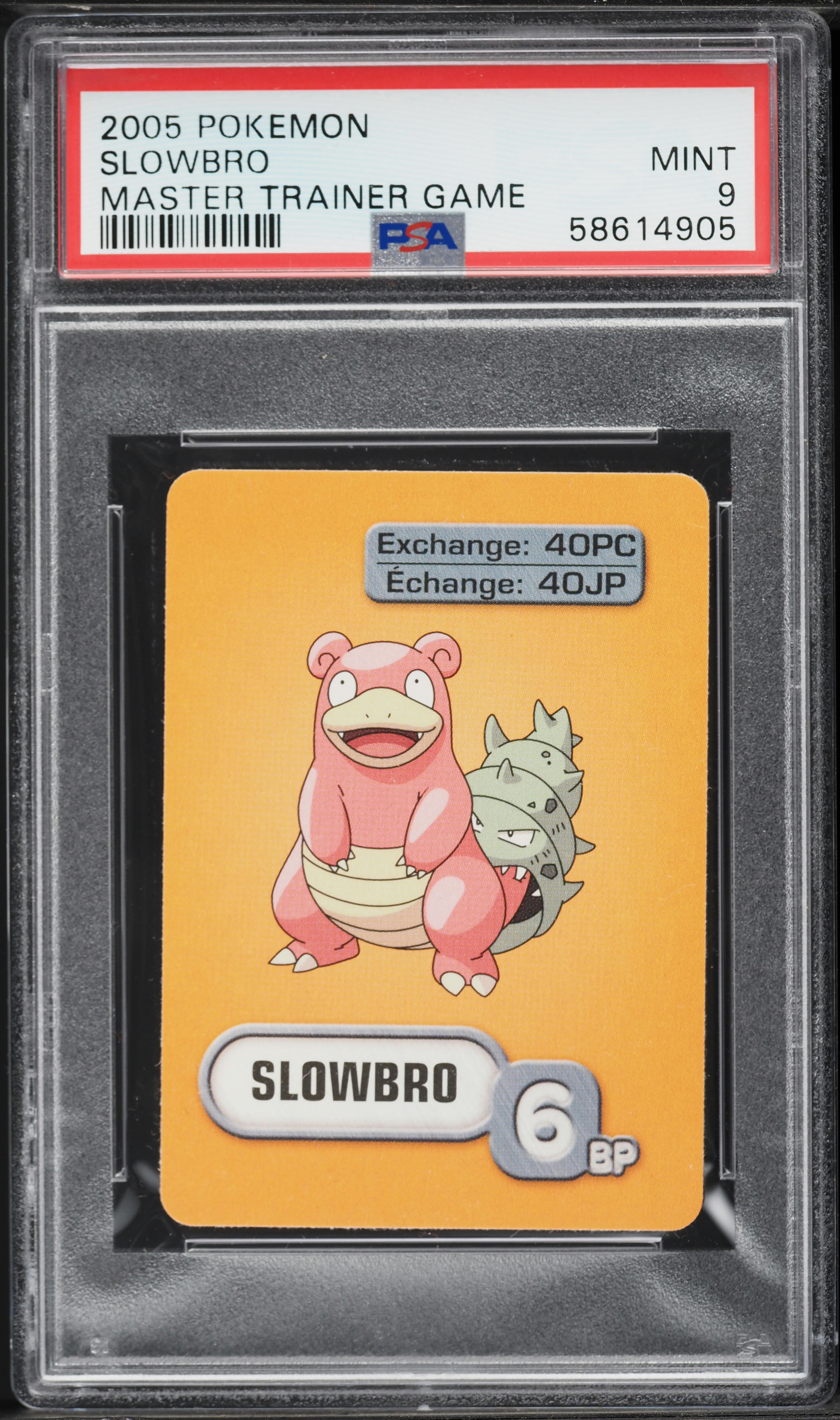 2005 Pokemon Master Trainer Game Slowbro PSA 9 MINT on Fanatics