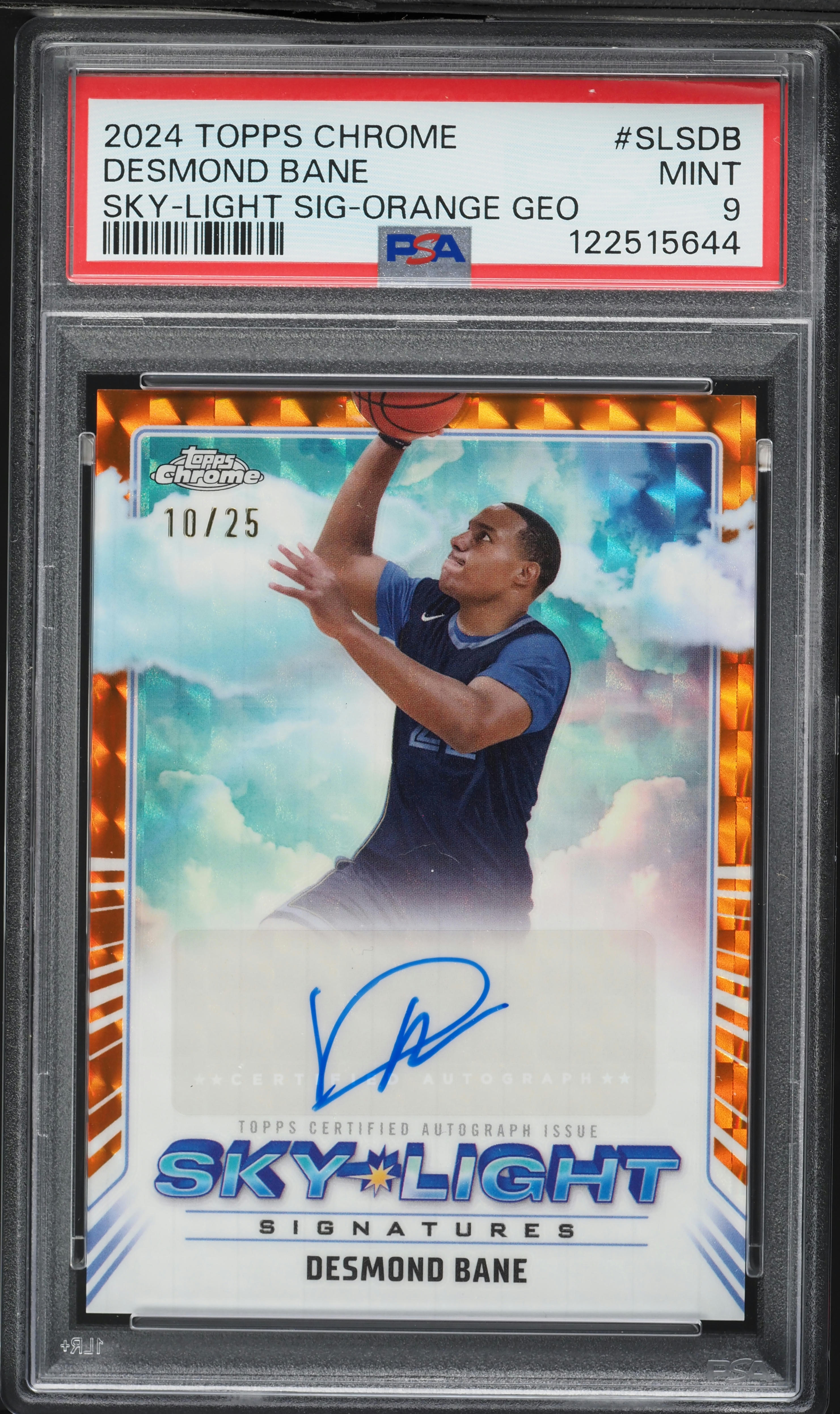 desmond bane auto   nbaカード 2024 Topps Chrome Sky-Light Orange Geometric Desmond Bane AUTO /25