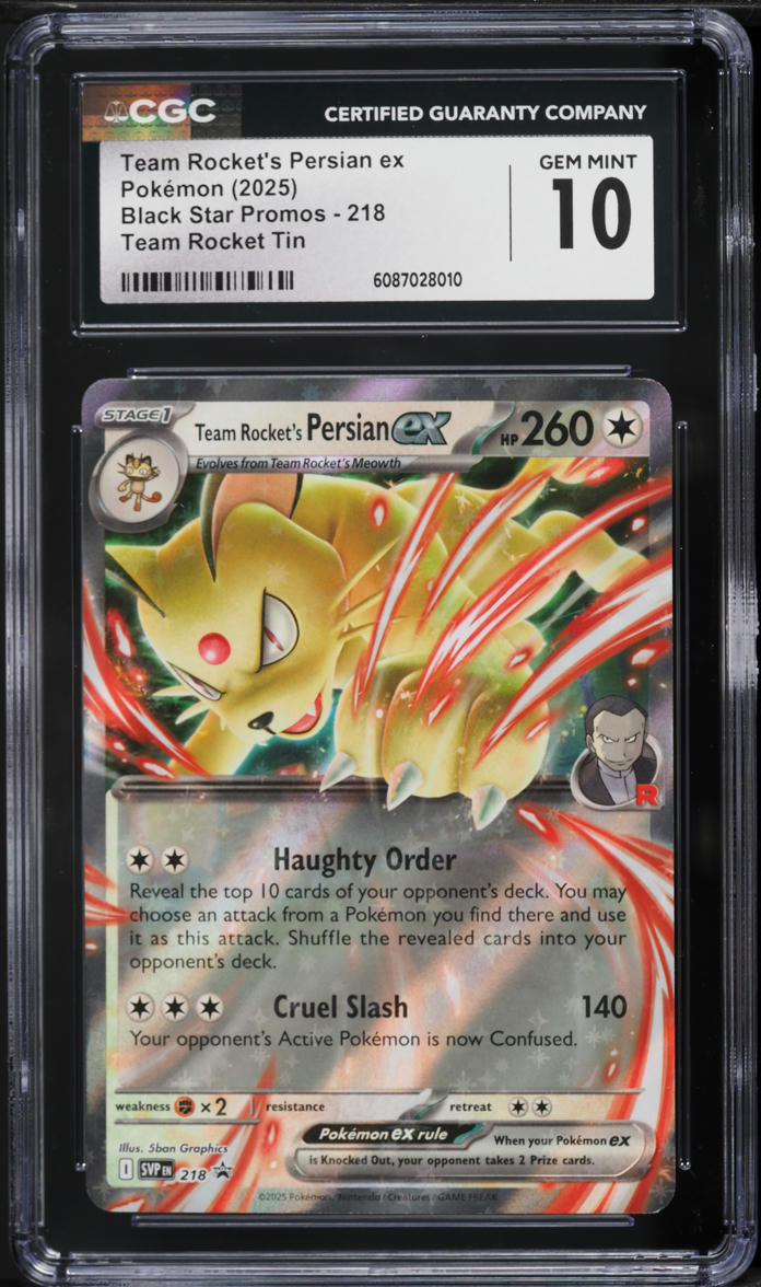 pokemon card persian PSA 10 Persian #075 Night Wanderer SV6a Japanese Pokemon card – GorillaTCG main image 1