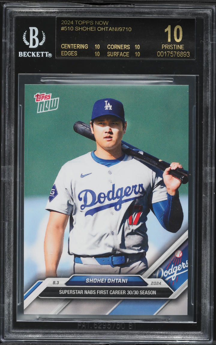 2024 Topps Now Shohei Ohtani /9710 #510 BGS 10 PRISTINE