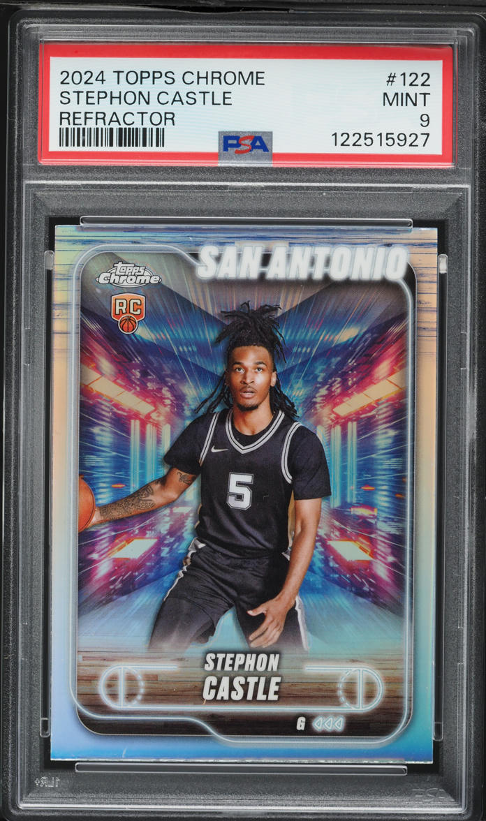 2024 Topps Chrome Refractor Stephon Castle ROOKIE #122 PSA 9 MINT