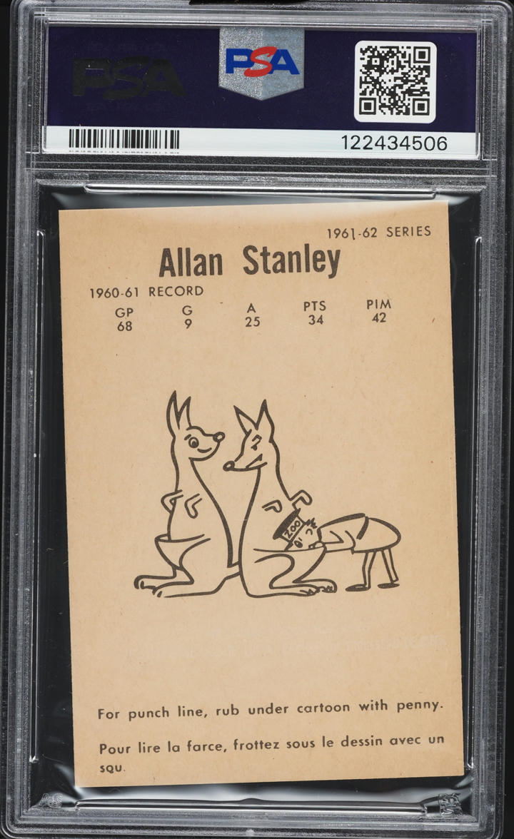 1961 Parkhurst Allan Stanley #16 PSA 8 NM-MT