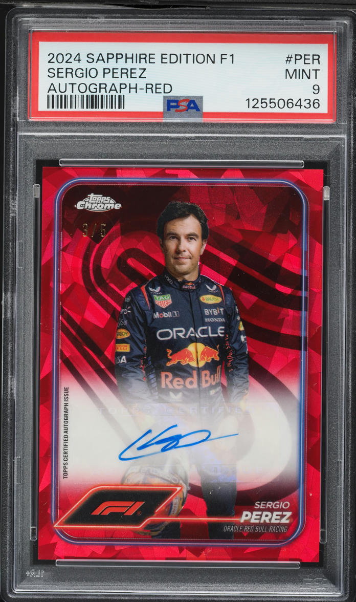 TOPPS CHROME F1 SERGIO PEREZ ペレス 世界199枚 2024 Topps Chrome F1 #1954-2 Sergio Perez -1954 Topps-Oracle Red