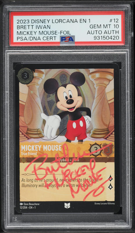 2023 Disney Lorcana The First Chapter Foil Mickey Mouse Brett Iwan
