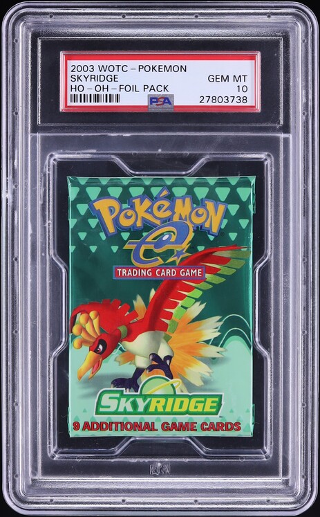 2003 Pokemon Skyridge Foil Pack Ho-Oh PSA 10 GEM MINT