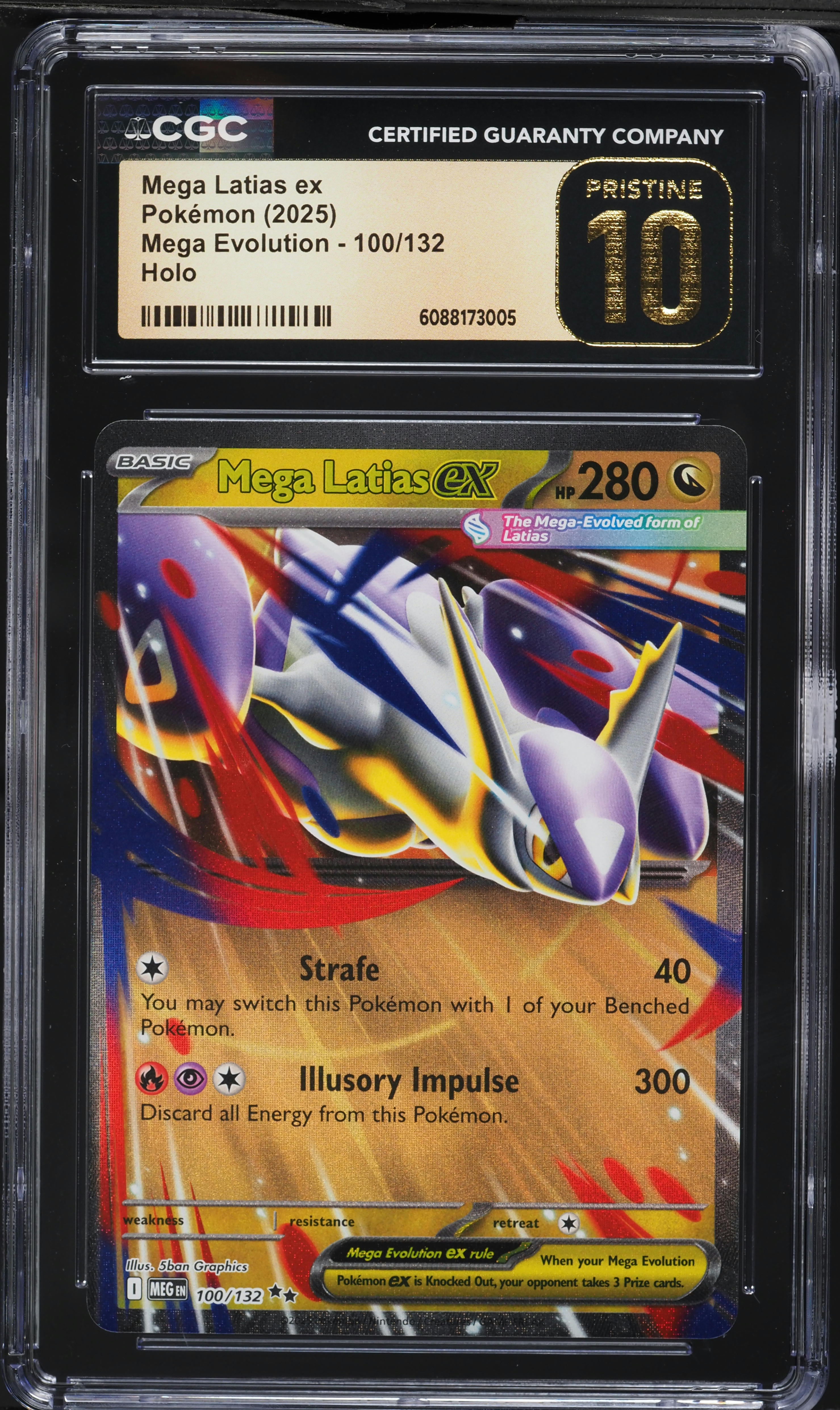 2025 Pokemon Mega Evolution Holo Mega Latias ex #100 CGC 10
