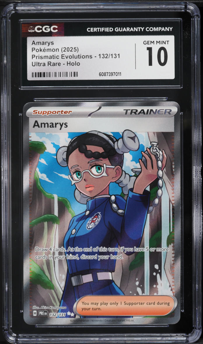 amarys pokemon card Pokmon TCG Prismatic Evolutions 132/131 WPN registered. Pokemon Japanese SV8a 232/187 SAR