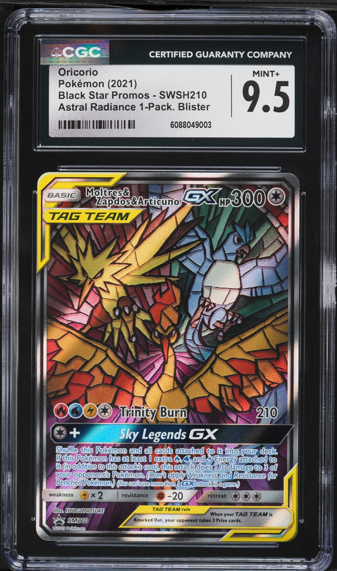 2021 Pokemon Sword & Shield Promo Astral Radiance Pack Oricorio #SWSH210 CGC 9.5 MINT+