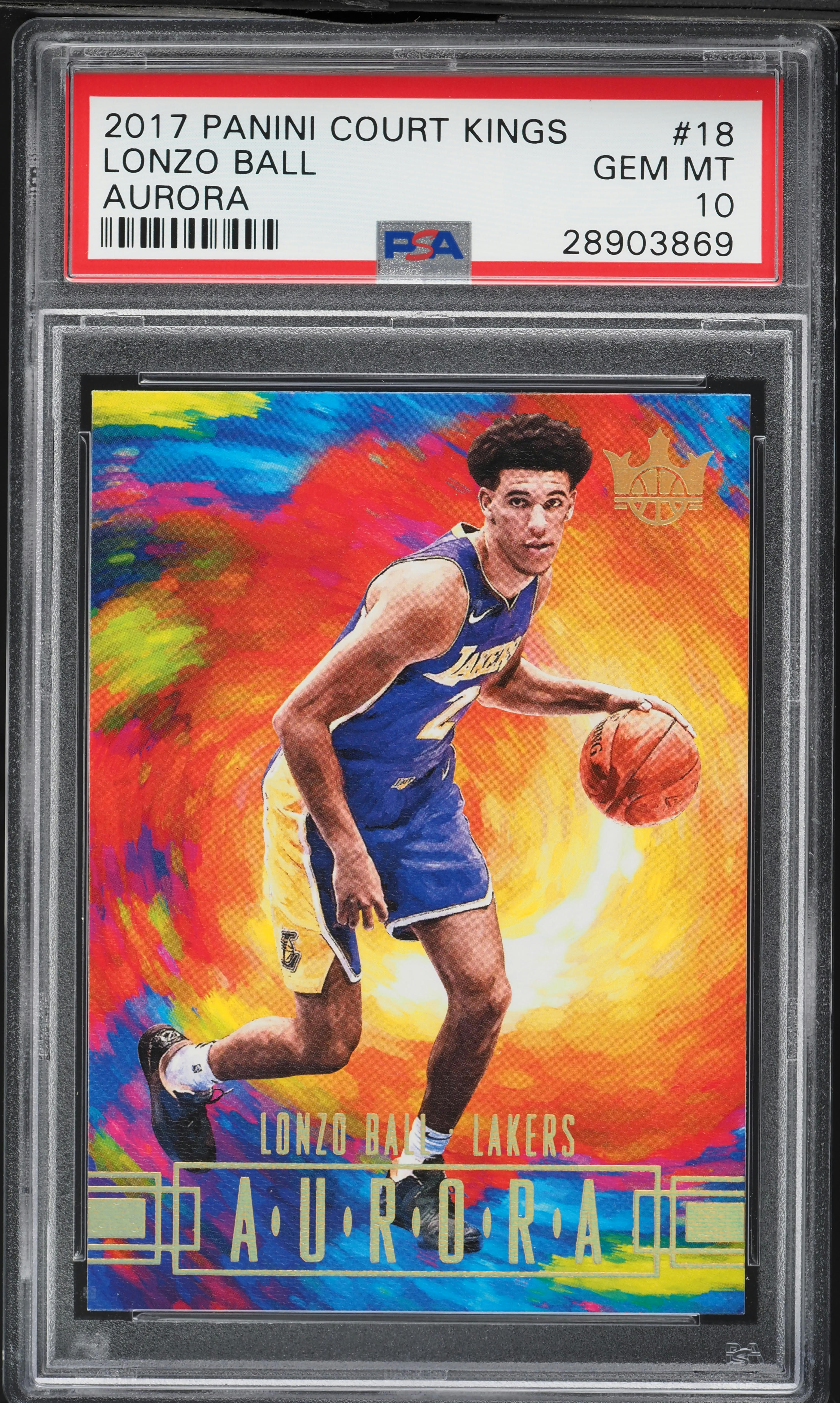 2017 Panini Court Kings Aurora LONZO BALL 直筆サインカード 15枚