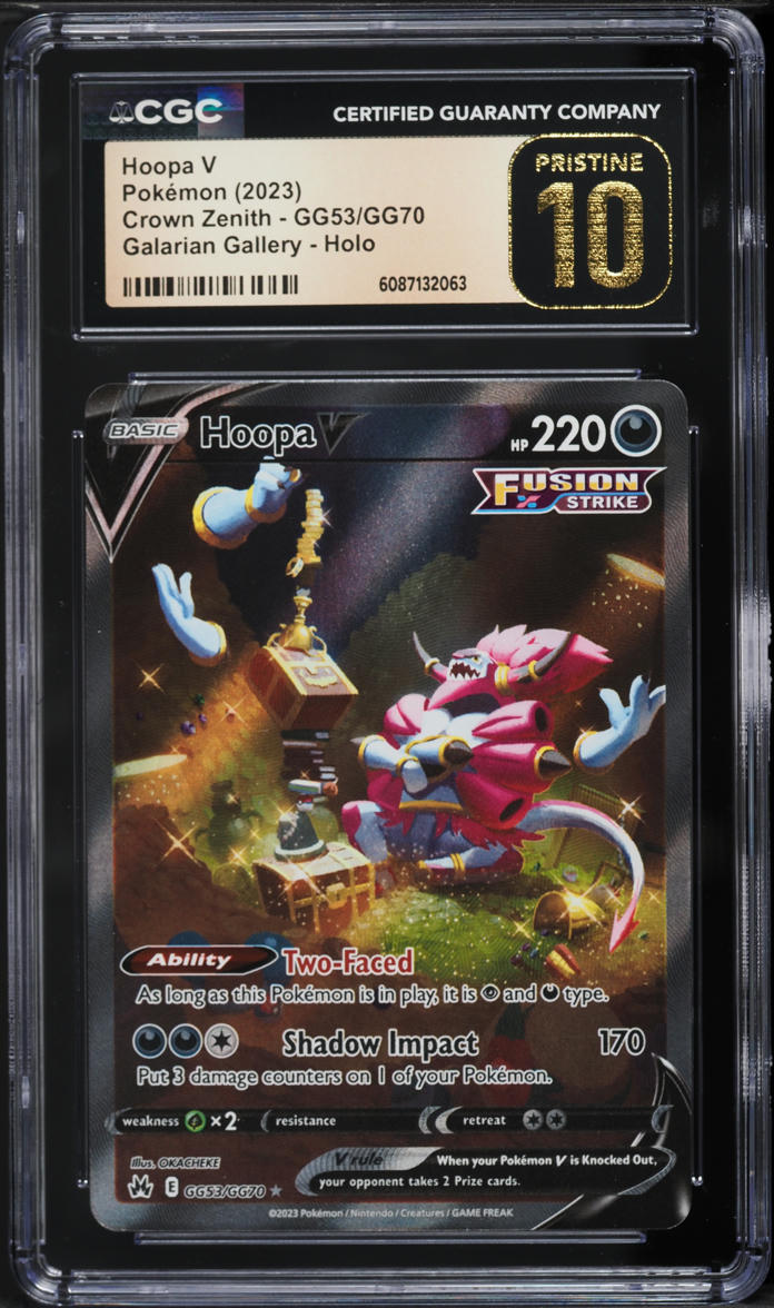 2023 Pokemon Sword & Shield Crown Zenith Alt Art Hoopa V #GG53 CGC 10 PRISTINE