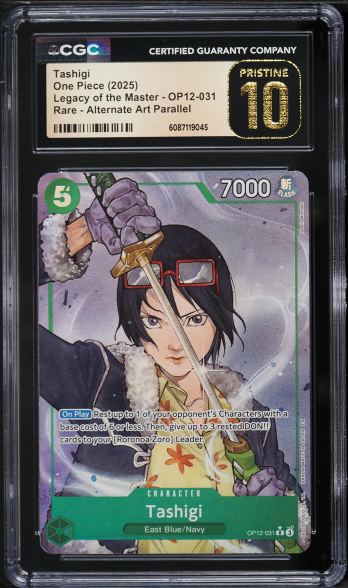 2025 One Piece Legacy Of The Master Alternate Art Parallel Tashigi
