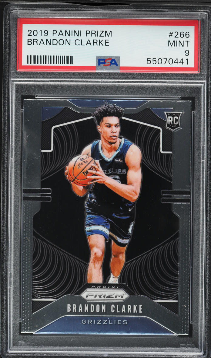 2019 Panini Prizm Brandon Clarke ROOKIE #266 PSA 9 MINT