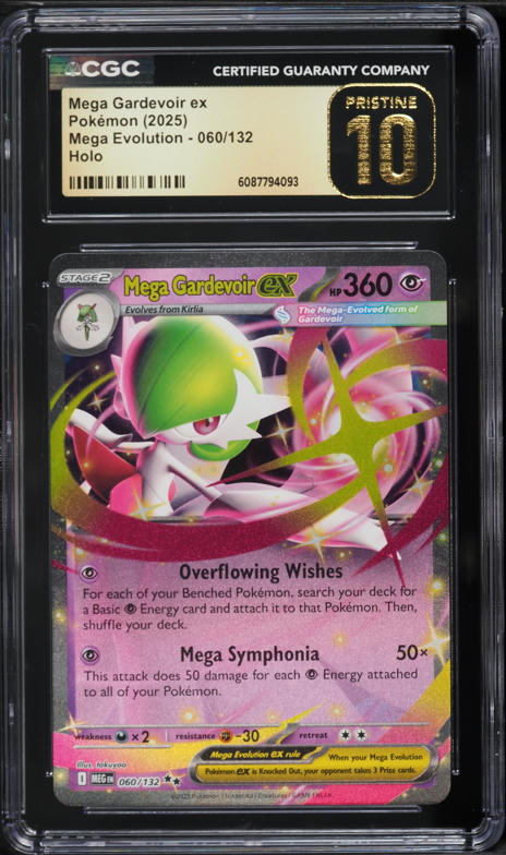 2025 Pokemon Mega Evolution Holo Mega Gardevoir ex #60 CGC 10