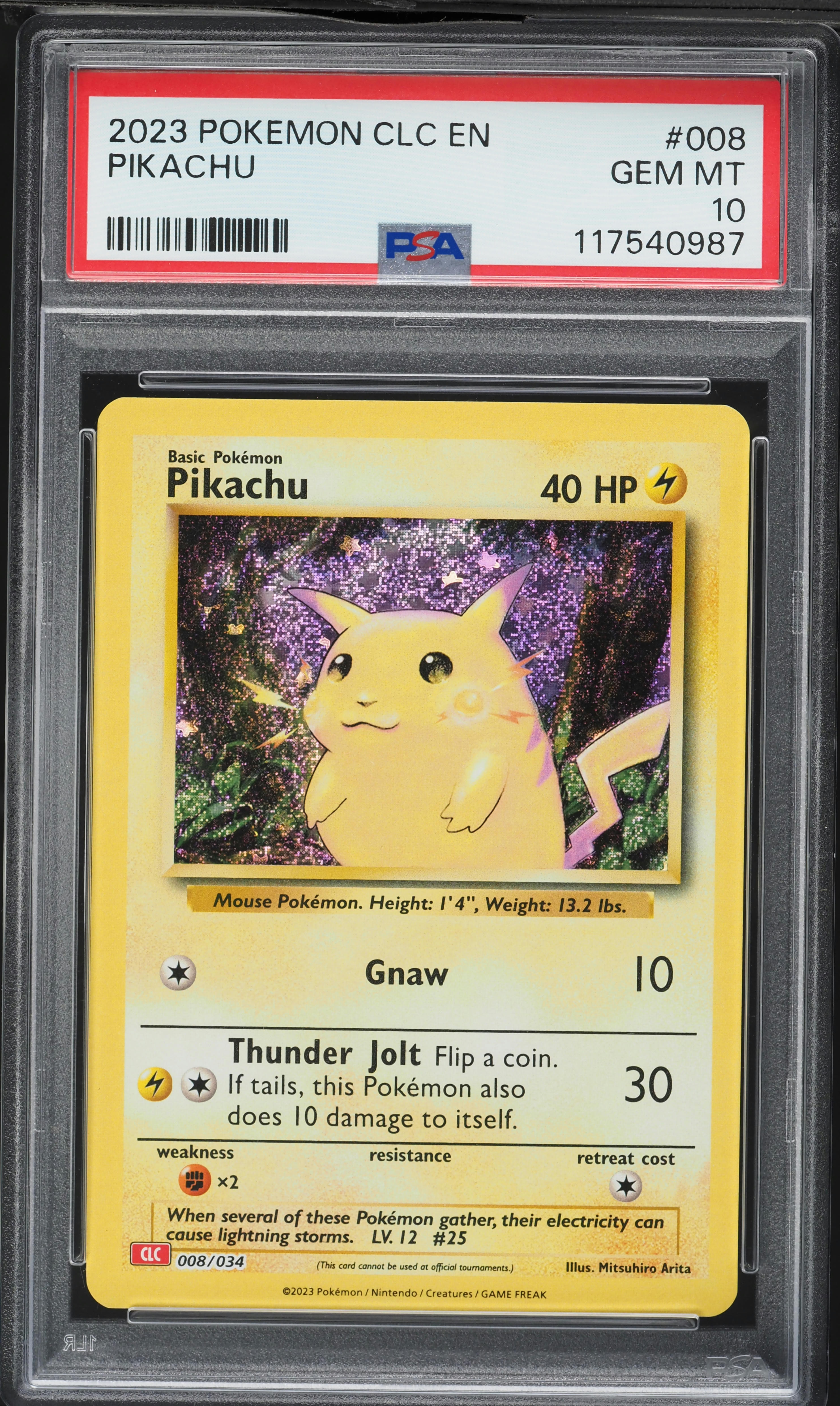 2023 Pokemon TCG Classic Collection Holo Pikachu #8 PSA 10 GEM