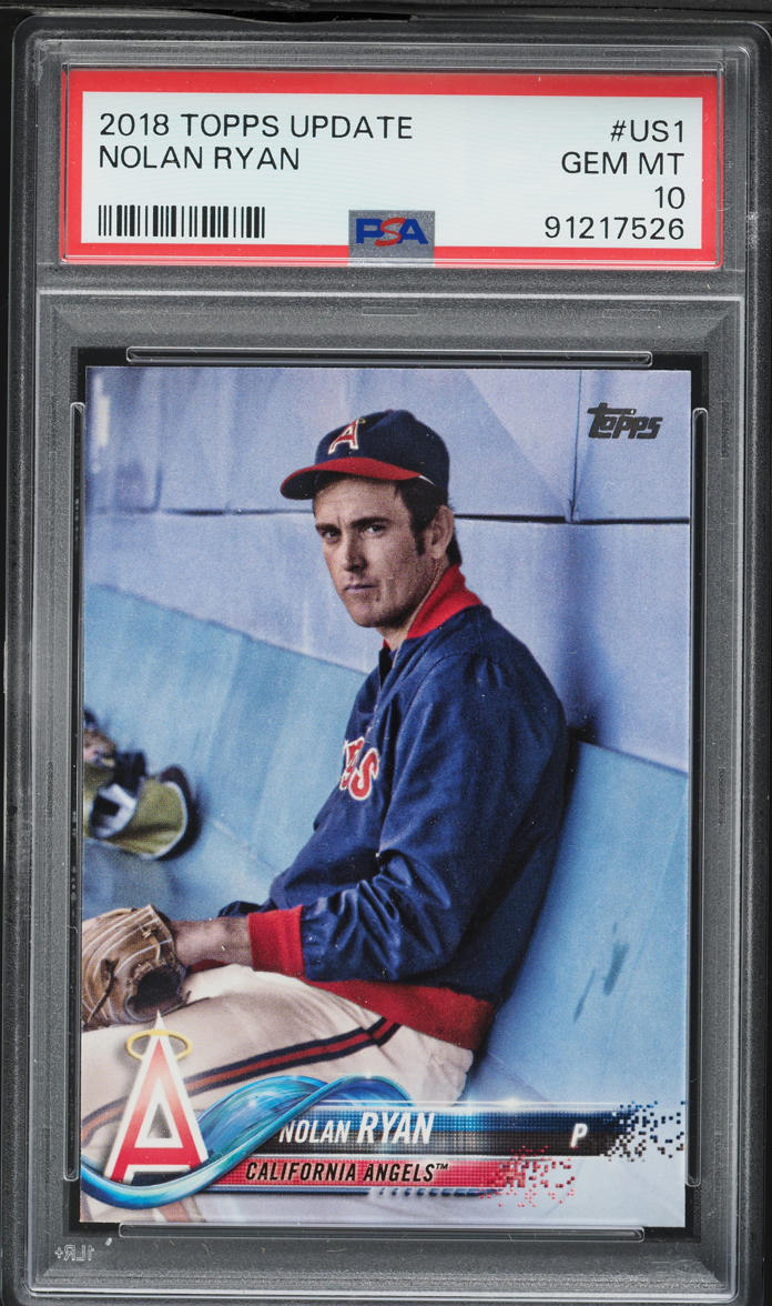 2018 Topps Update Nolan Ryan #US1 PSA 10 GEM MINT