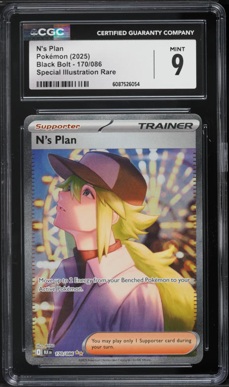 2025 Pokemon Scarlet & Violet Black Bolt SIR N's Plan #170 CGC 9 MINT