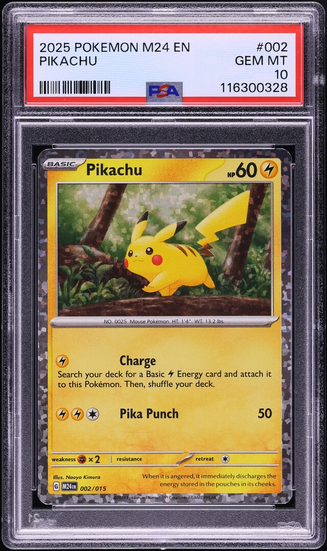 2025 Pokemon Scarlet & Violet McDonald's Collection Confetti Holo Pikachu #2 PSA 10 GEM MINT