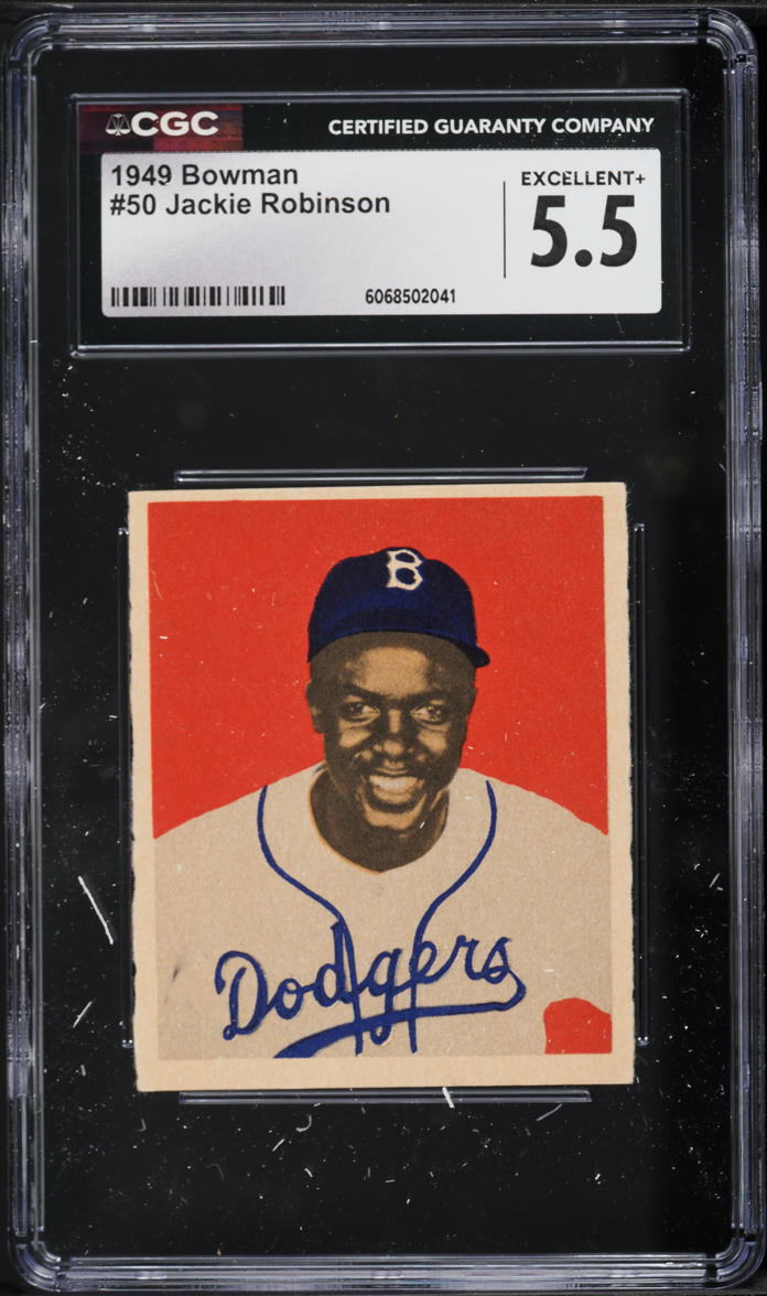 1949 Bowman Jackie Robinson ROOKIE #50 CGC 5.5 EX+