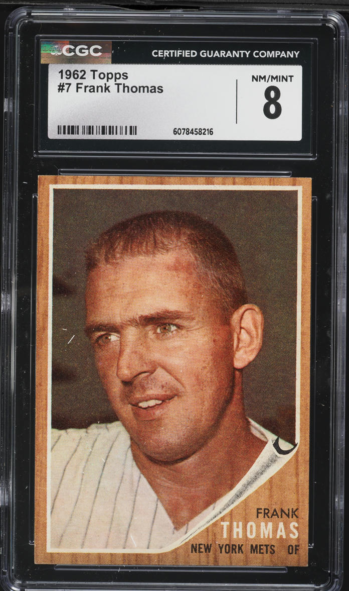 1962 Topps Frank Thomas #7 CGC 8 NM-MT