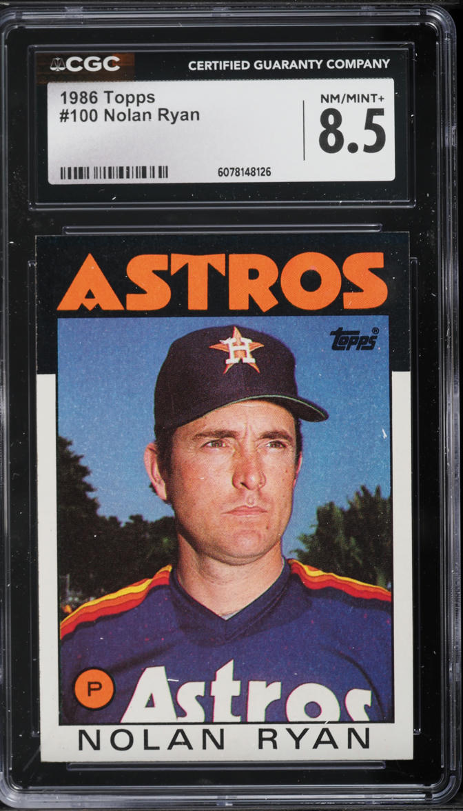 1986 Topps Nolan Ryan #100 CGC 8.5 NM-MT+