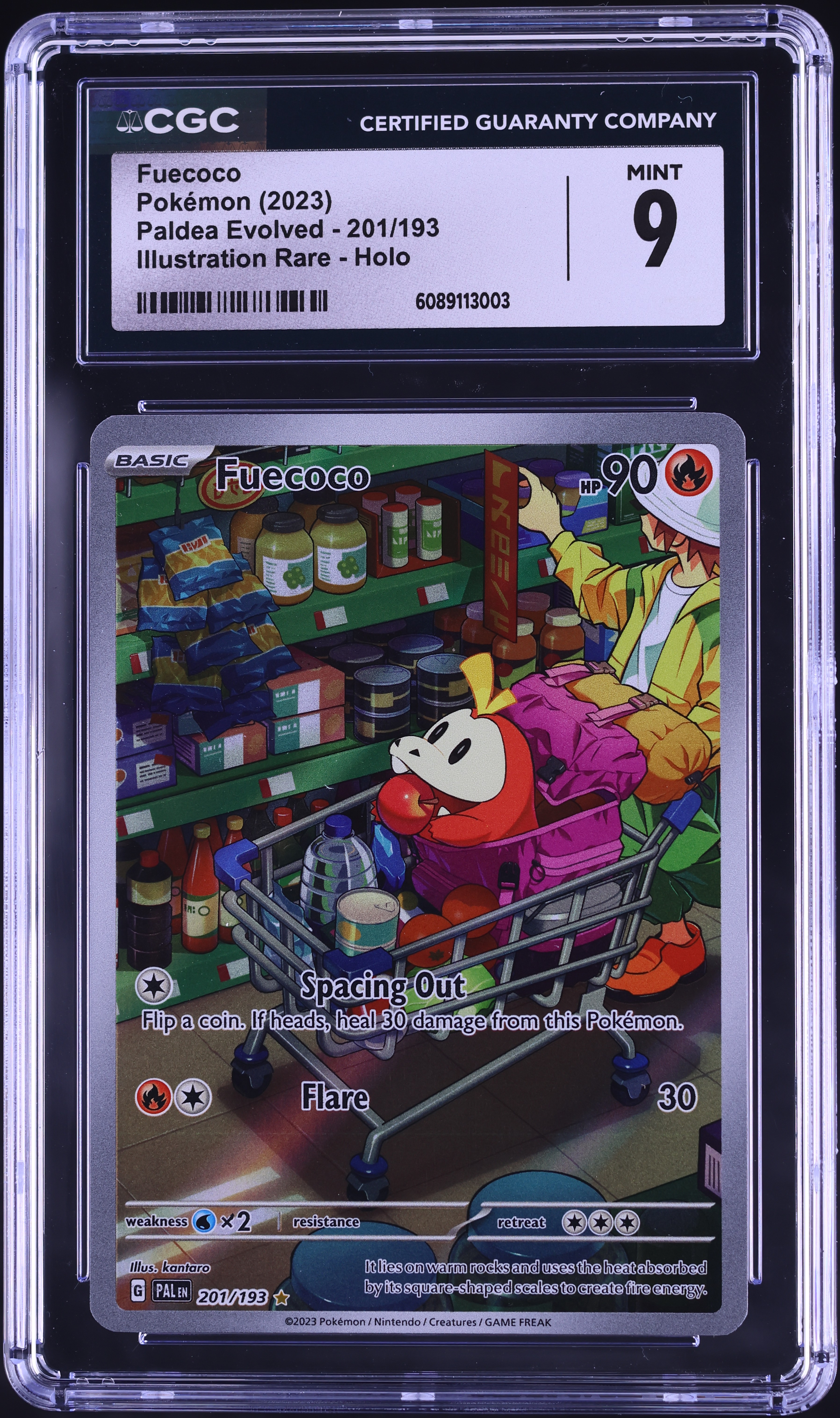 2023 Pokemon Scarlet & Violet Paldea Evolved IR Fuecoco #201 CGC 9 MINT on Fanatics Collect 2023 Pokemon Scarlet & Violet Paldea Evolved IR Fuecoco #201 CGC 9 MINT on Fanatics Collect