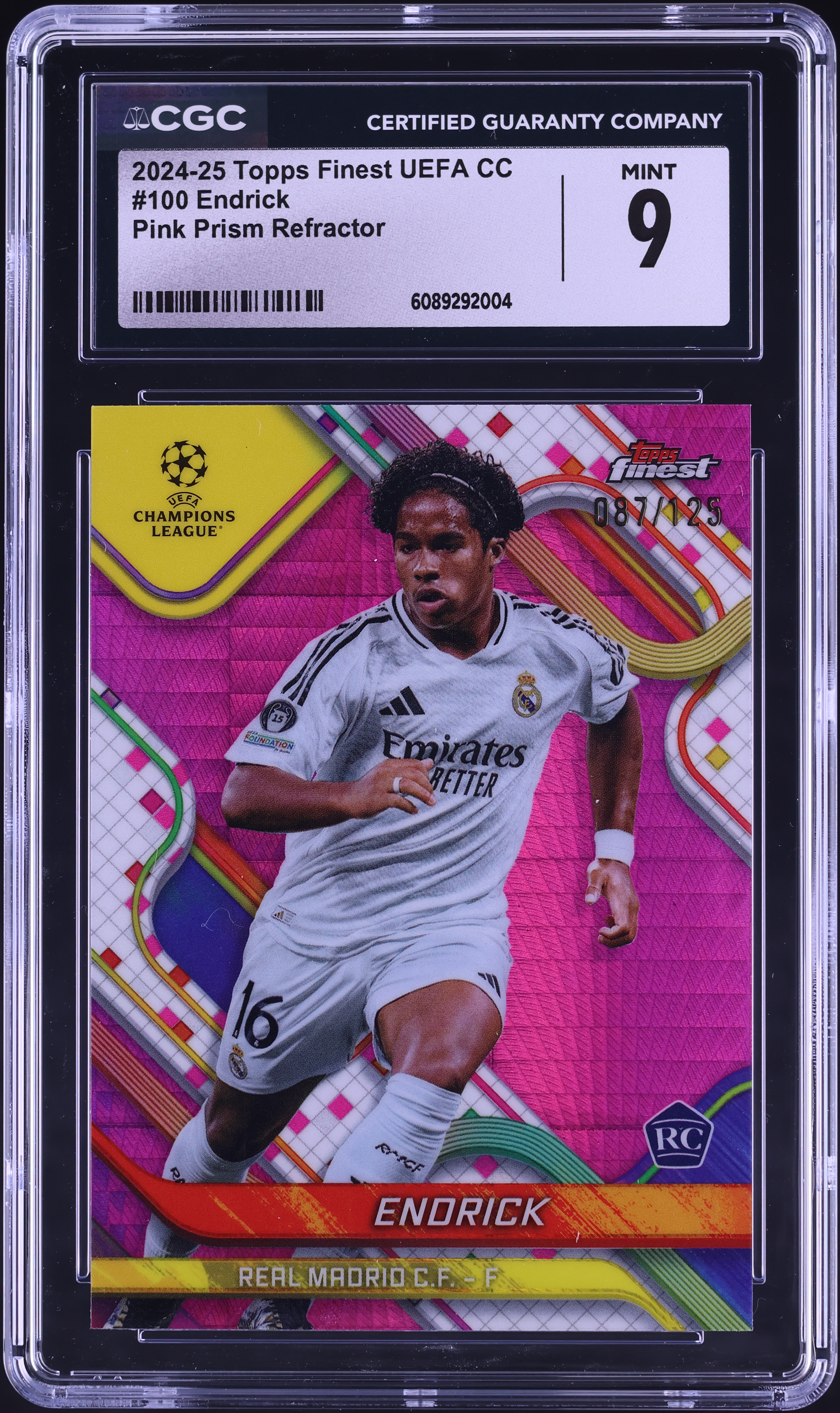 PSA10 】エンドリッキ 2024 Panini Prizm PINK The Best 2023-24