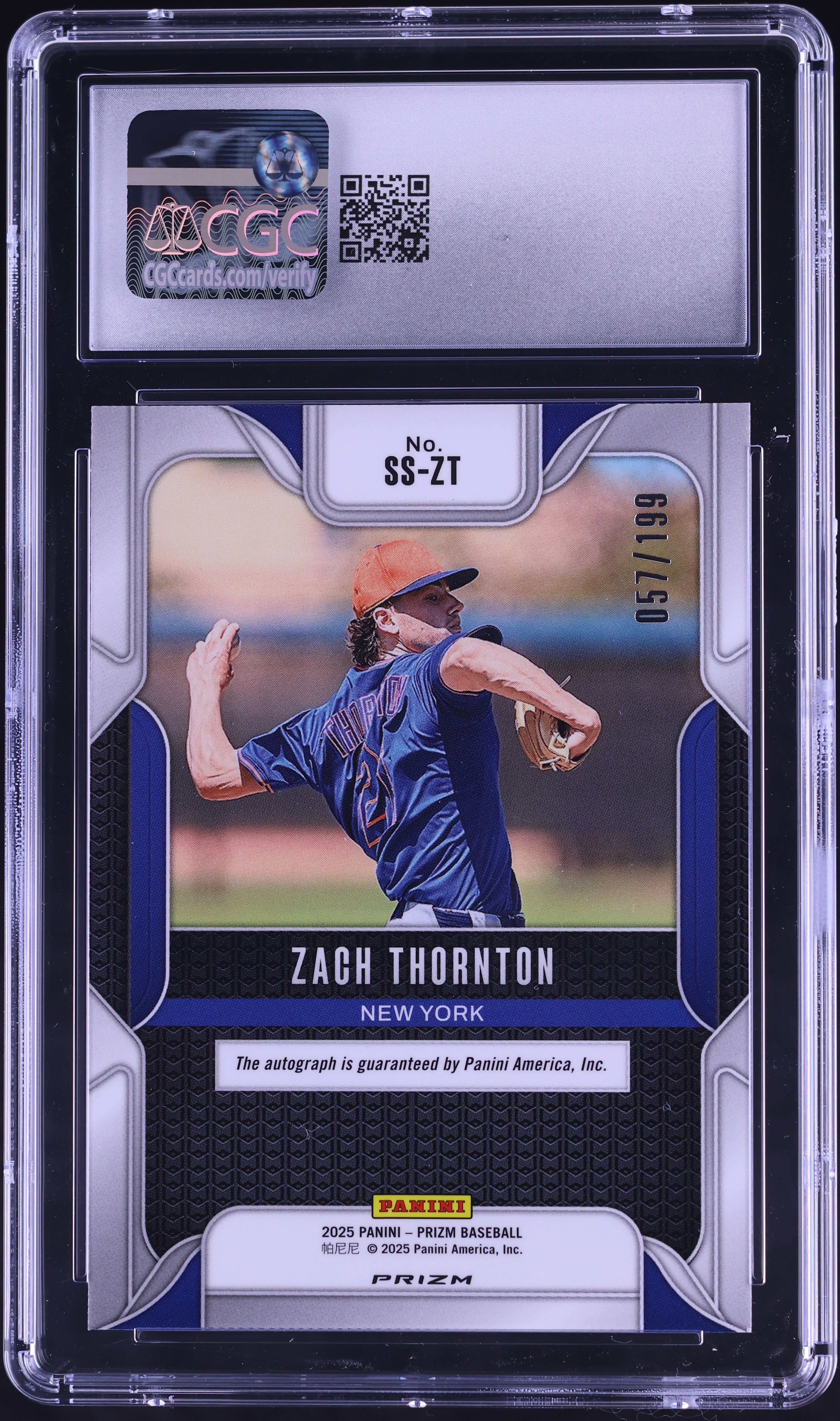 2025 Panini Prizm Sensational Pulsar Zach Thornton AUTO /199 #SS