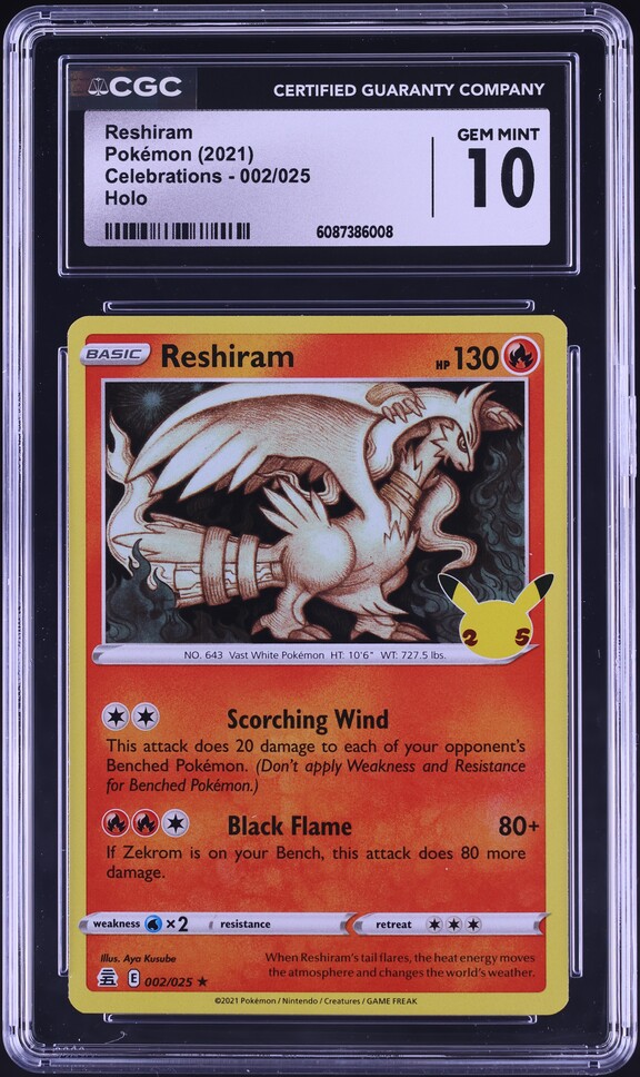 2021 reshiram pokemon card Today officially revealed the 30th Anniversary Pokemon Set so it's absolutely fitting to look back at Pokemon Celebrations, the set released back in to commemorate Pokemon's 25th Anniversary! This Captured in a crystal 2021 Pokemon Sword & Shield