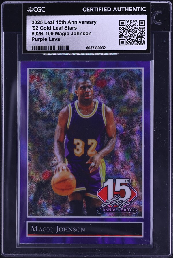 2025 Leaf 15th Anniversary '92 Gold Stars Purple Lava Magic