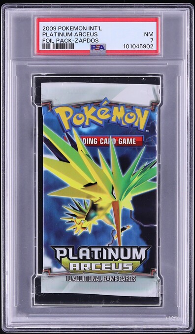 2009 Pokemon Platinum Arceus Foil Pack Zapdos PSA 7 NRMT
